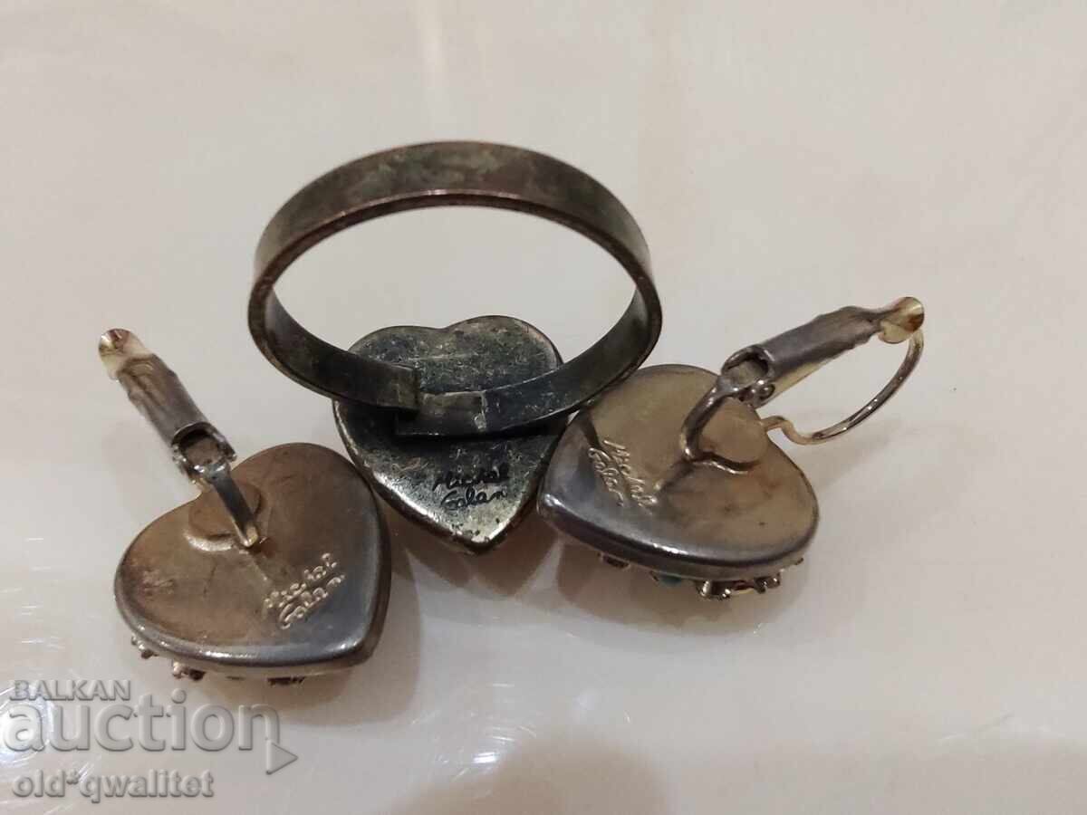 Σκουλαρίκια, Δαχτυλίδι, σετ, Ισραηλινή σχεδιάστρια - 7