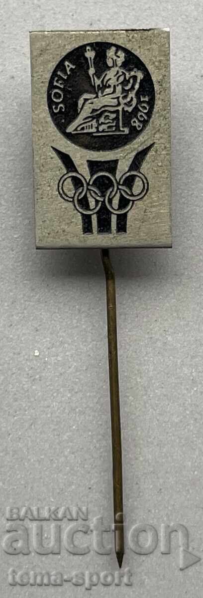 1199 Bulgaria sign BOK Bulgarian Olympic Committee 1968.