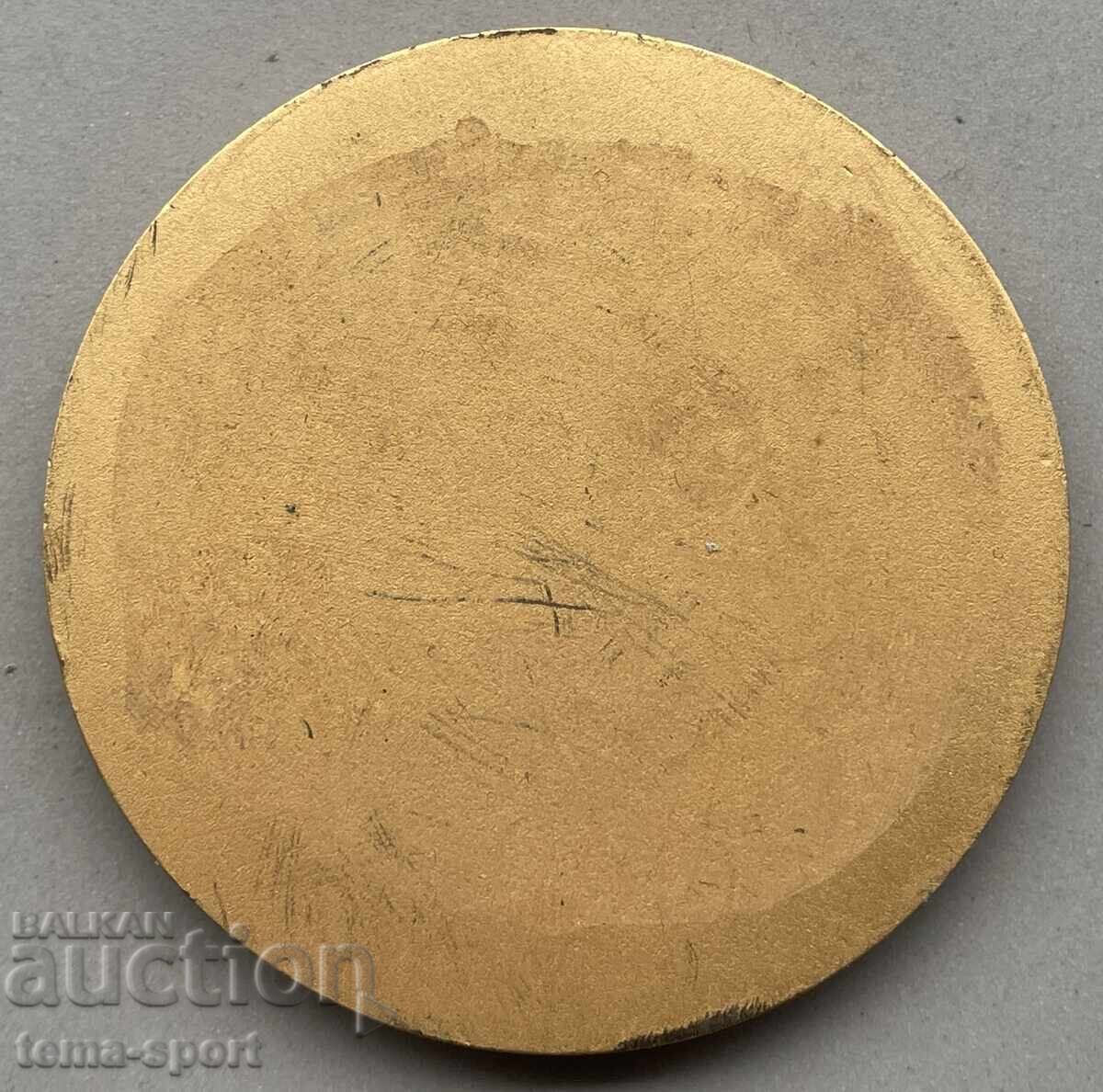 1213 Bulgaria plaque European Curling Championship enamel with price 35.00 BGN | € 17.90