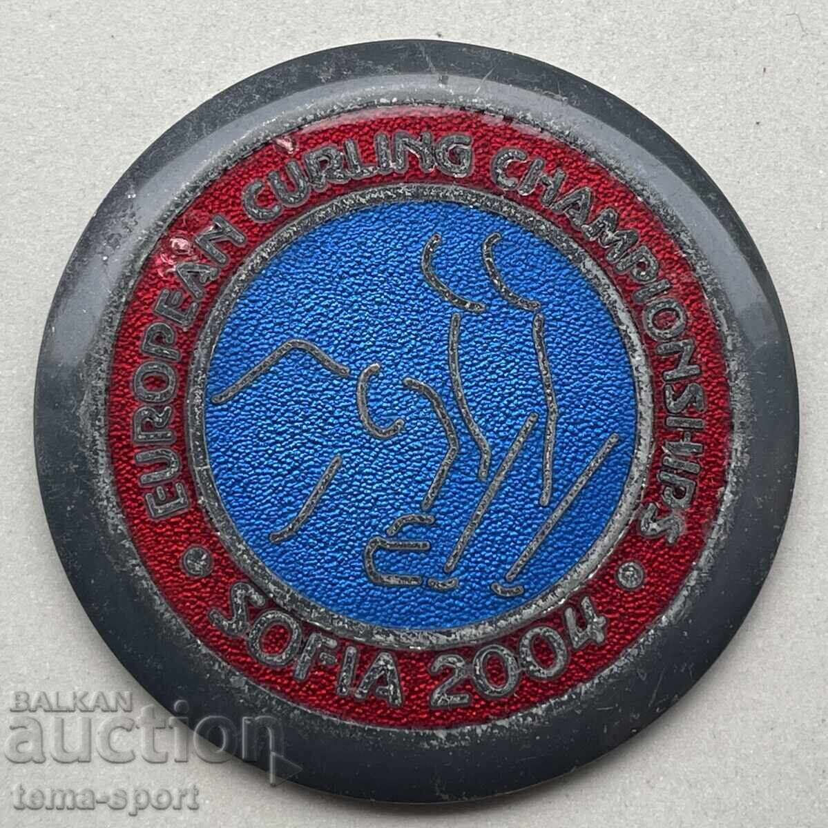 1214 Bulgaria plaque European Curling Championship enamel 1214 Bulgaria plaque European Curling Championship enamel