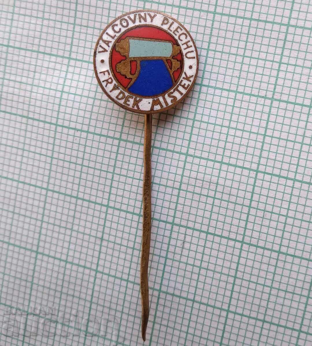 17759 Sheet Metal Rolling Plant Czechoslovakia - enamel with price 2.00 BGN | € 1.02 17759 Sheet Metal Rolling Plant Czechoslovakia - enamel with price 2.00 BGN | € 1.02