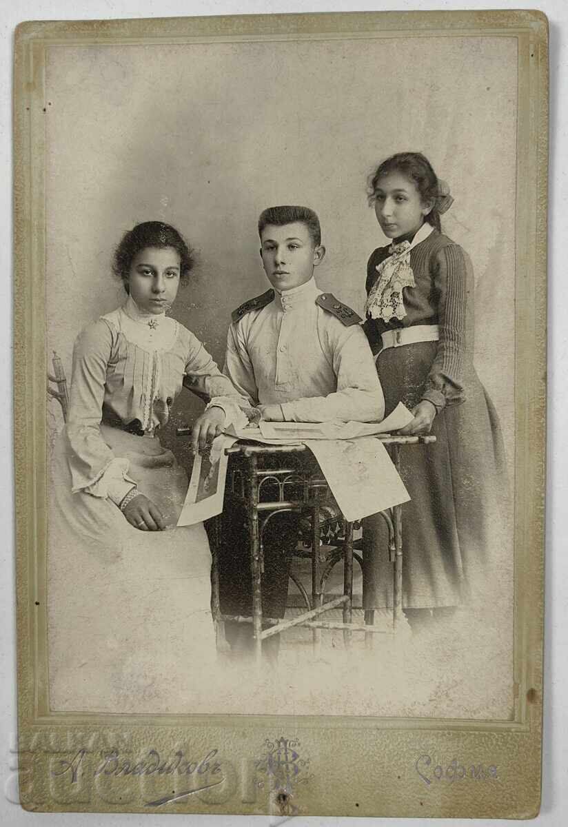 LATE 19TH CENTURY GIRL BOY CADET PHOTOGRAPHY LATE 19TH CENTURY GIRL BOY CADET PHOTOGRAPHY