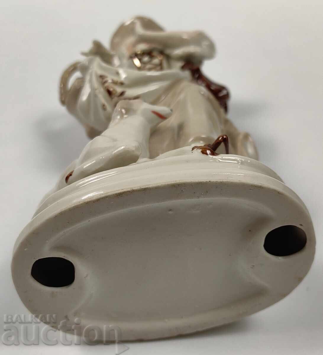 WOMAN DOG PORCELAIN FIGURE PORCELAIN STATUETTE - 5 WOMAN DOG PORCELAIN FIGURE PORCELAIN STATUETTE - 5