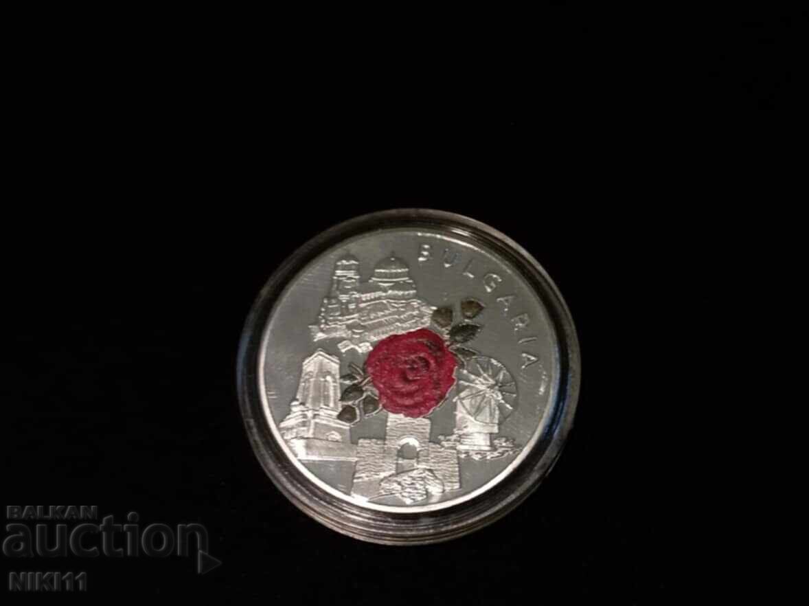 Delivery of Coin Bulgaria with coat of arms rose monument rosehip Nessebar Kaliakra Delivery of Coin Bulgaria with coat of arms rose monument rosehip Nessebar Kaliakra