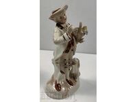 MAN DOG PORCELAIN FIGURE PORCELAIN STATUETTE