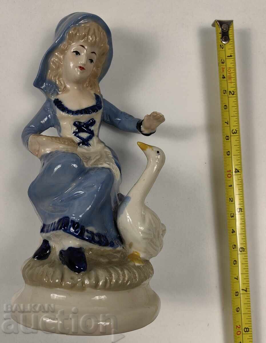 WOMAN BIRD DUCK PORCELAIN FIGURE STATUETTE PORCELAIN with price 19.00 BGN | € 9.71 WOMAN BIRD DUCK PORCELAIN FIGURE STATUETTE PORCELAIN with price 19.00 BGN | € 9.71