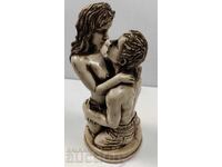 PAIR OF LARGE EROTIC FIGURE STATUETTE UNKNOWN MATERIAL