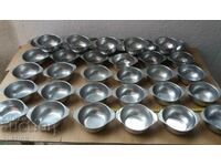 FULL SET FOR CHAIR - CHROME PANCAKES, PLATES 35 PCS MILITARY