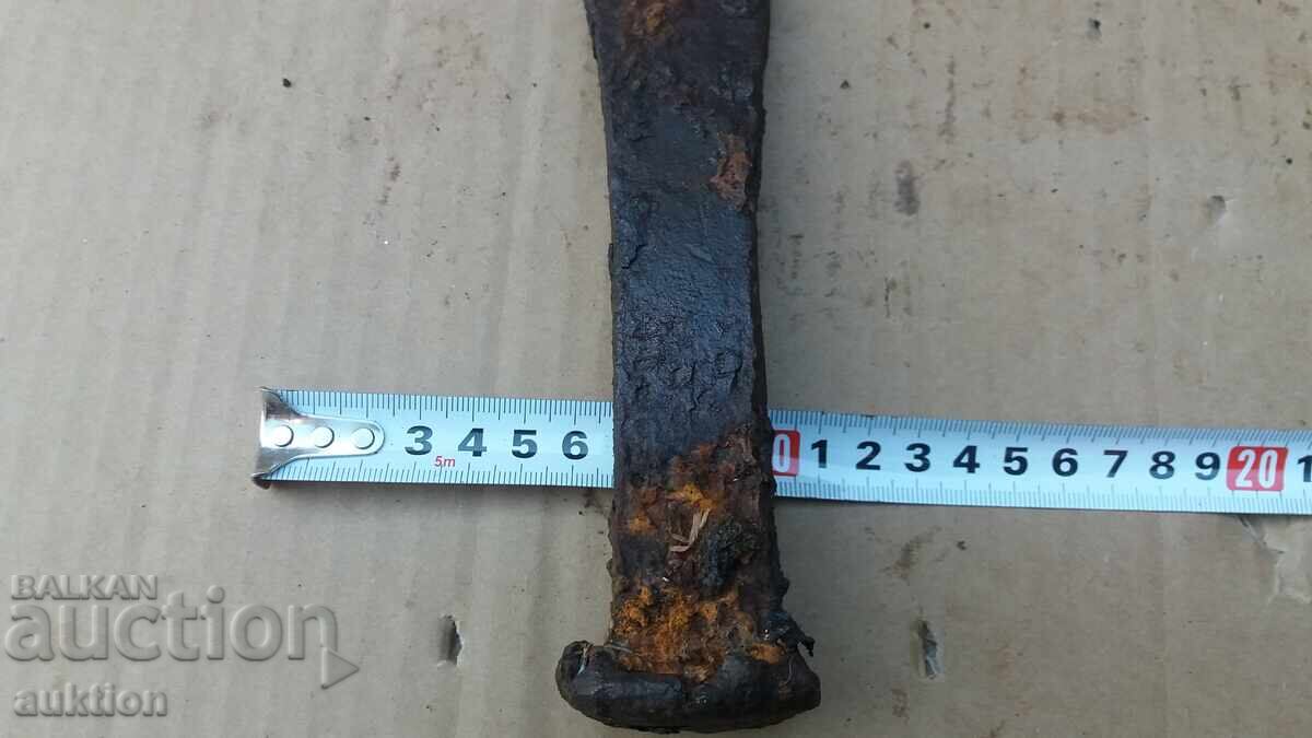 MASSIVE FORGED DAGGER, CHISEL, TOOL FOR CARPETS - 6 MASSIVE FORGED DAGGER, CHISEL, TOOL FOR CARPETS - 6