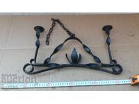 OLD MASSIVE CANDLEHOLDER, HANGING