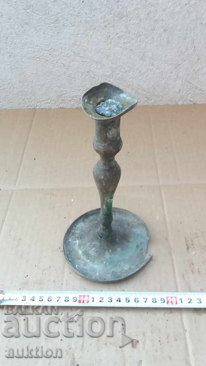 RENAISSANCE SOLID BRONZE CANDLEHOLDER with price 9.99 BGN | € 5.11 RENAISSANCE SOLID BRONZE CANDLEHOLDER with price 9.99 BGN | € 5.11