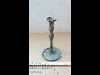 RENAISSANCE SOLID BRONZE CANDLEHOLDER