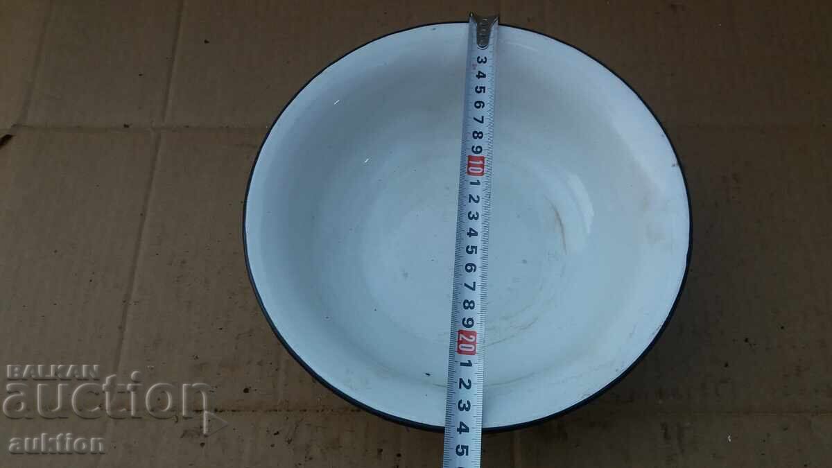 SOCIAL ENAMELLED SMALL BASIN, BOWL - 5 SOCIAL ENAMELLED SMALL BASIN, BOWL - 5