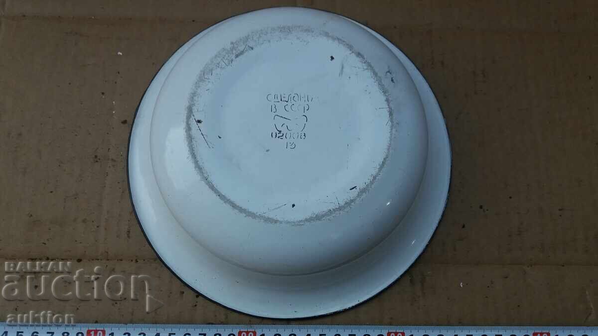 SOCIAL ENAMELLED SMALL BASIN, BOWL - 7 SOCIAL ENAMELLED SMALL BASIN, BOWL - 7