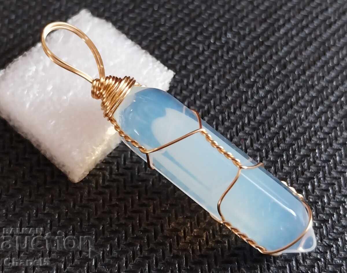 MOONSTONE MEDALLION - HANDMADE (904) with price 12.00 BGN | € 6.14 MOONSTONE MEDALLION - HANDMADE (904) with price 12.00 BGN | € 6.14