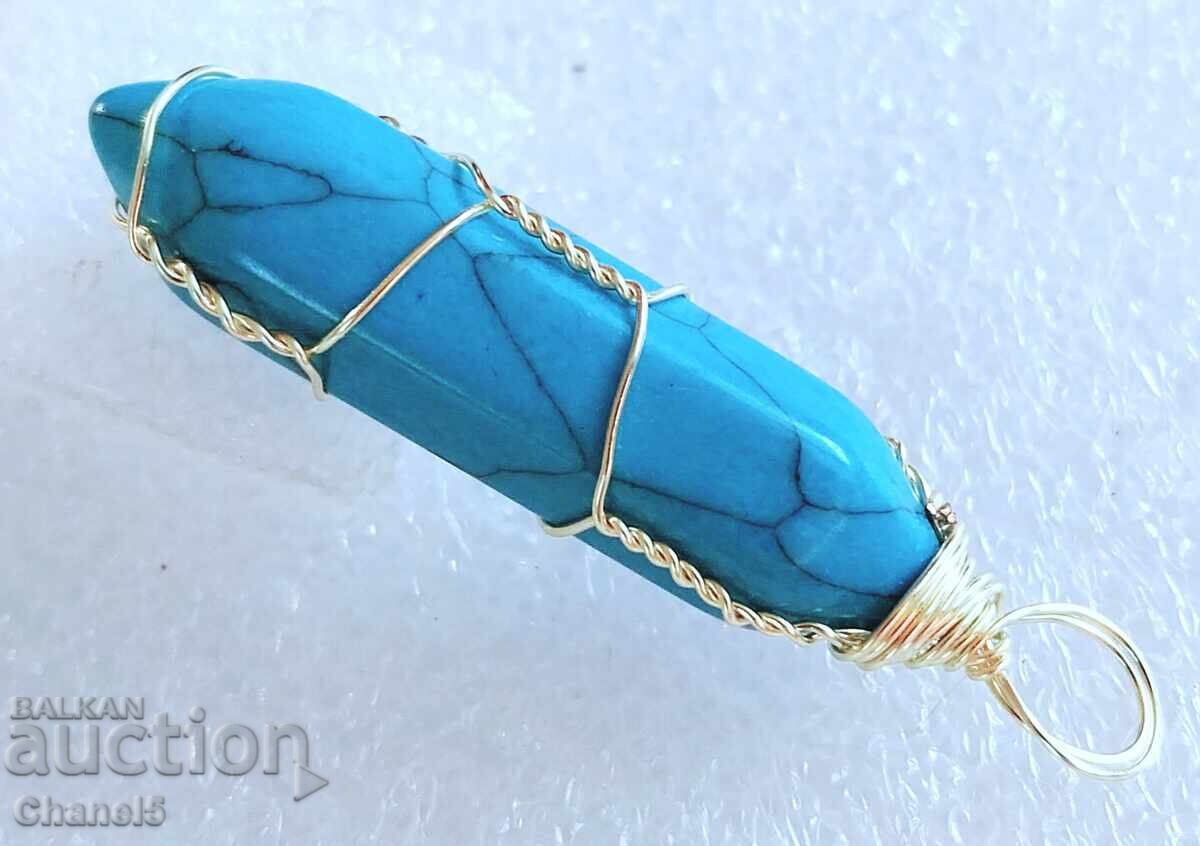 Auction TURQUOISE MEDALLION - HANDMADE (906) Auction TURQUOISE MEDALLION - HANDMADE (906)