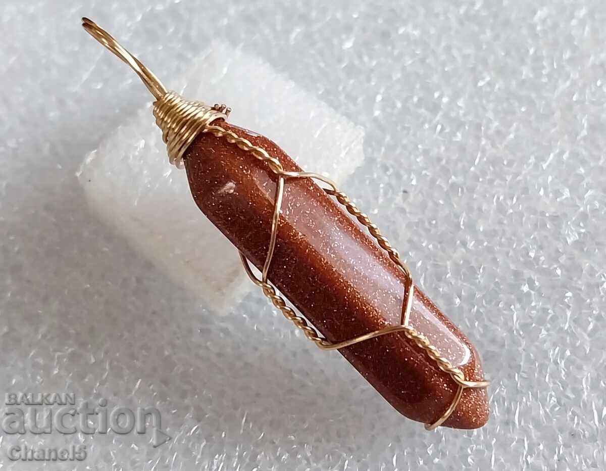 Auction SUNSTONE MEDALLION - HANDMADE (907) Auction SUNSTONE MEDALLION - HANDMADE (907)