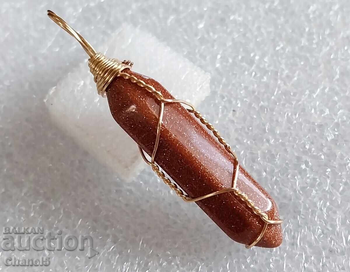 Auction SUNSTONE MEDALLION - HANDMADE (908) Auction SUNSTONE MEDALLION - HANDMADE (908)