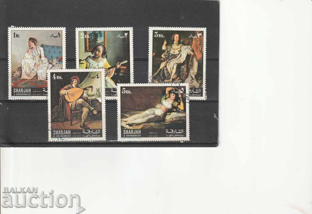 Sharzhan - Paintings -12 stamps, 5 of which Airmail destroyed. with price 2.50 BGN | € 1.28 Sharzhan - Paintings -12 stamps, 5 of which Airmail destroyed. with price 2.50 BGN | € 1.28
