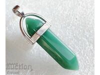 GREEN AVENTURINE MEDALLION - (926)