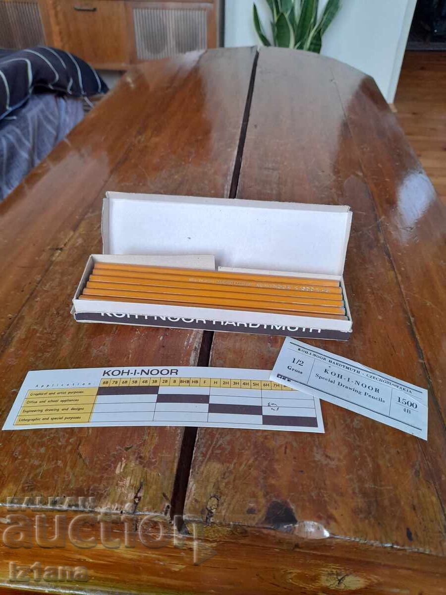 Auction Old KOH I NOOR 4B pencils Auction Old KOH I NOOR 4B pencils