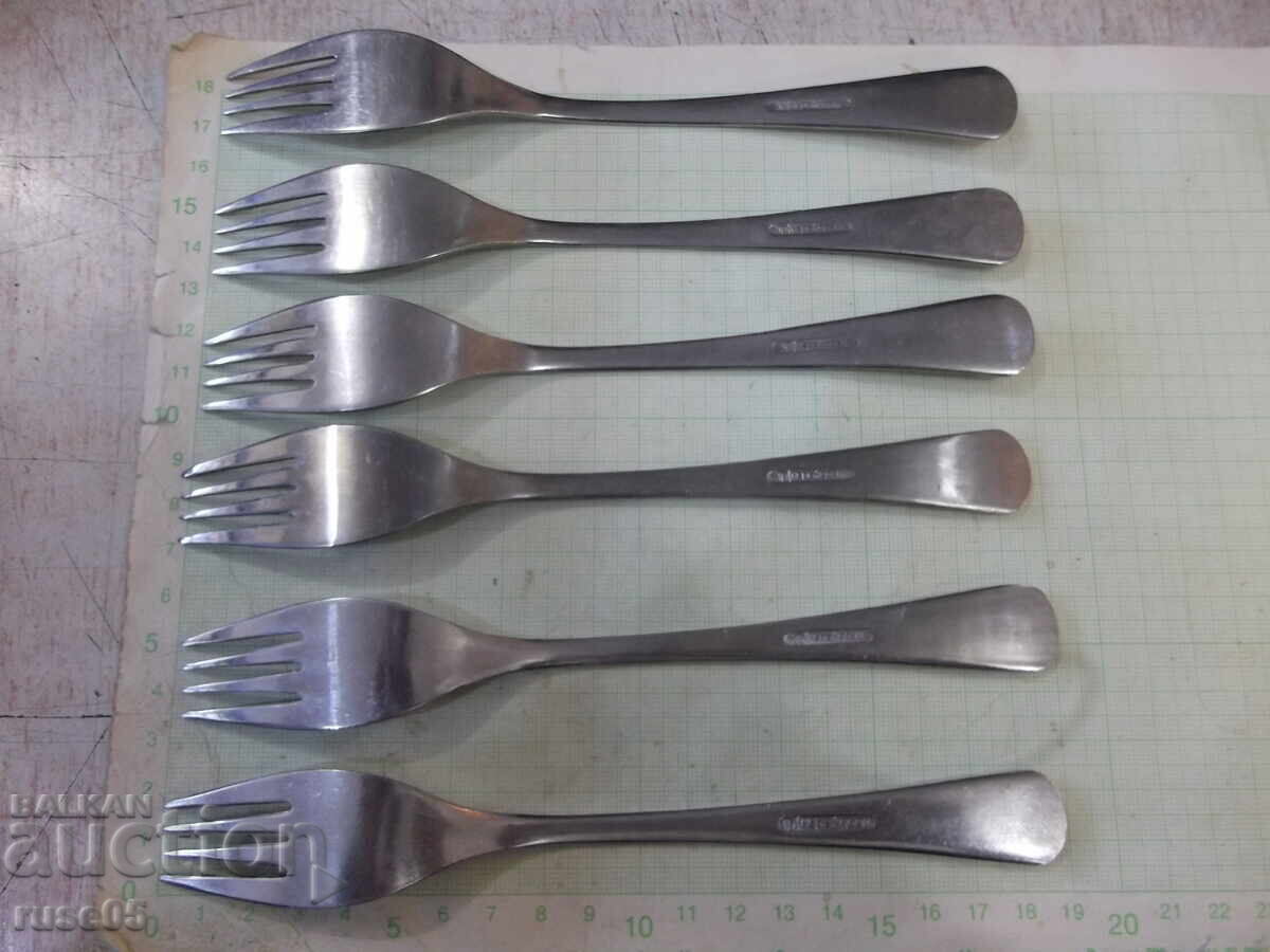 Delivery of Lot of 6 "Perla" forks from the "P. Denev-Gabrovo" factory Delivery of Lot of 6 "Perla" forks from the "P. Denev-Gabrovo" factory