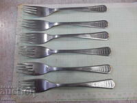 Lot of 6 "Perla" forks from the "P. Denev-Gabrovo" factory