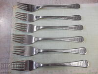 Lot of 6 forks "Perla" from the factory "P.Denev-Gabrovo" new