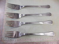 Lot of 4 forks "Perla" from the factory "P.Denev-Gabrovo" new