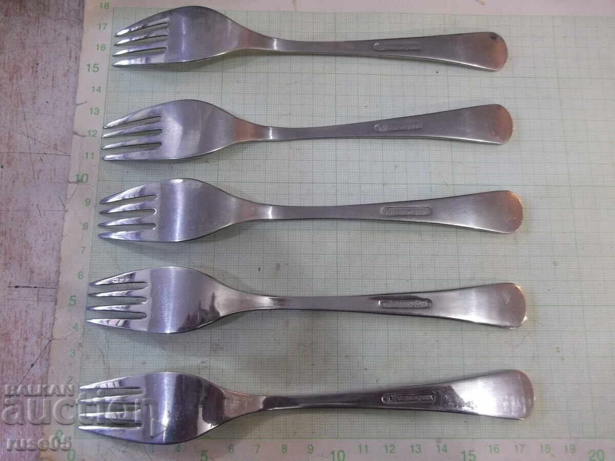 Delivery of Lot of 5 "Perla" forks from the "P. Denev-Gabrovo" factory