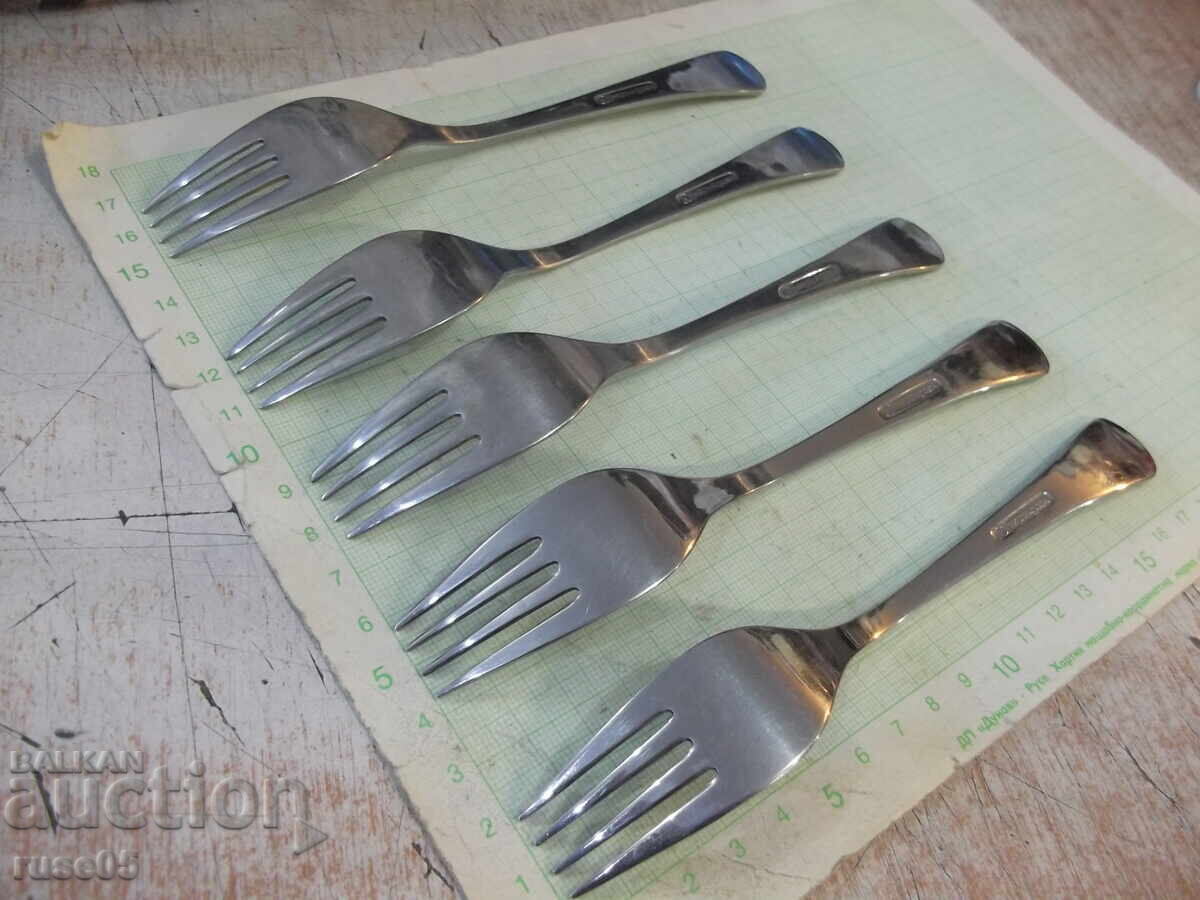 Lot of 5 "Perla" forks from the "P. Denev-Gabrovo" factory - 6