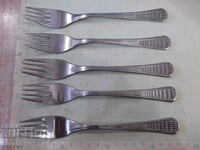 Lot of 5 "Perla" forks from the "P. Denev-Gabrovo" factory