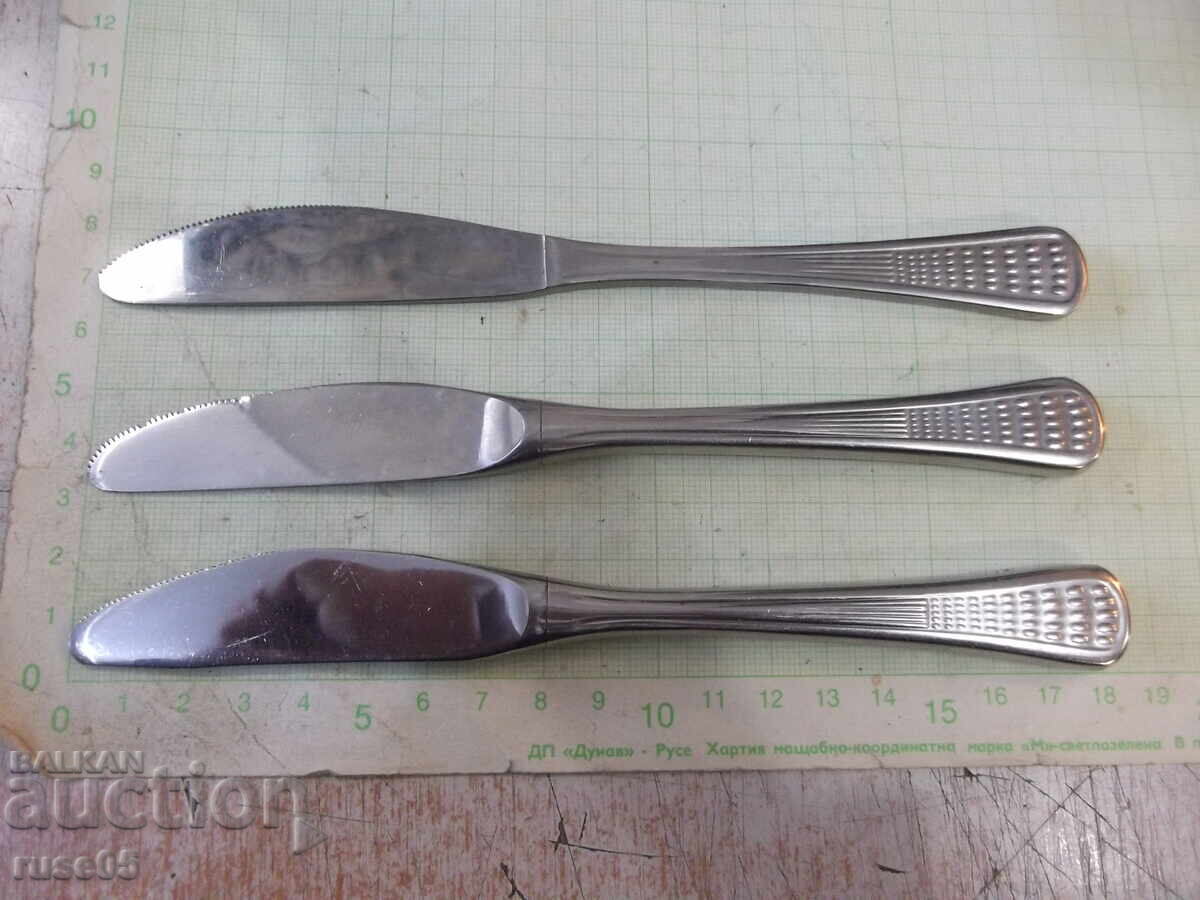 Lot de 3 buc. cuţitul „Perla” de la uzina „P. Denev-Gabrovo”. - 5 Lot de 3 buc. cuţitul „Perla” de la uzina „P. Denev-Gabrovo”. - 5