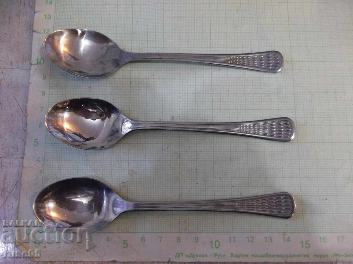 Lot of 3 spoons "Perla" from the factory "P. Denev-Gabrovo" Lot of 3 spoons "Perla" from the factory "P. Denev-Gabrovo"