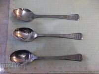 Lot of 3 spoons "Perla" from the factory "P. Denev-Gabrovo"