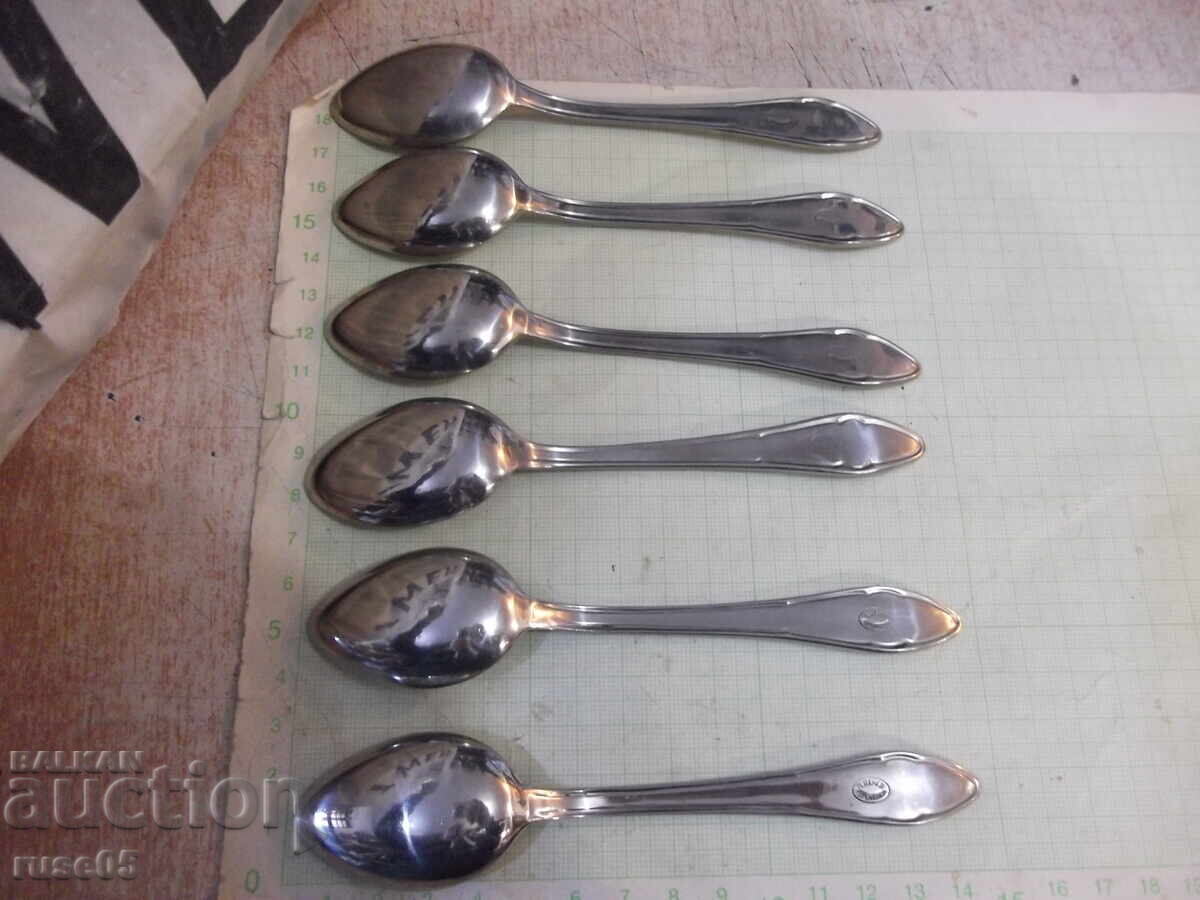 Livrarea Lot de 6 buc. linguri de la fabrica P. Denev-Gabrovo Livrarea Lot de 6 buc. linguri de la fabrica P. Denev-Gabrovo