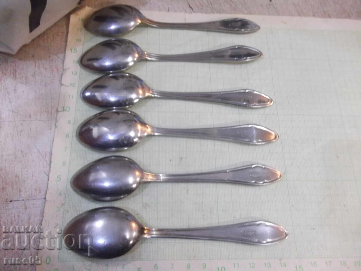 Lot of 6 spoons from the "P. Denev-Gabrovo" factory - 1 - 5 Lot of 6 spoons from the "P. Denev-Gabrovo" factory - 1 - 5