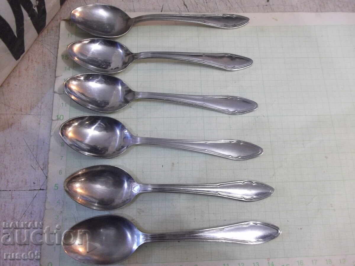 Lot of 6 spoons from the "P. Denev-Gabrovo" factory - 1 Lot of 6 spoons from the "P. Denev-Gabrovo" factory - 1