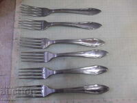 Lot of 6 forks from the "P. Denev-Gabrovo" factory