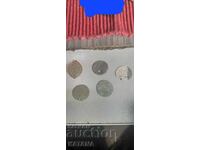 Silver and bronze coins lot