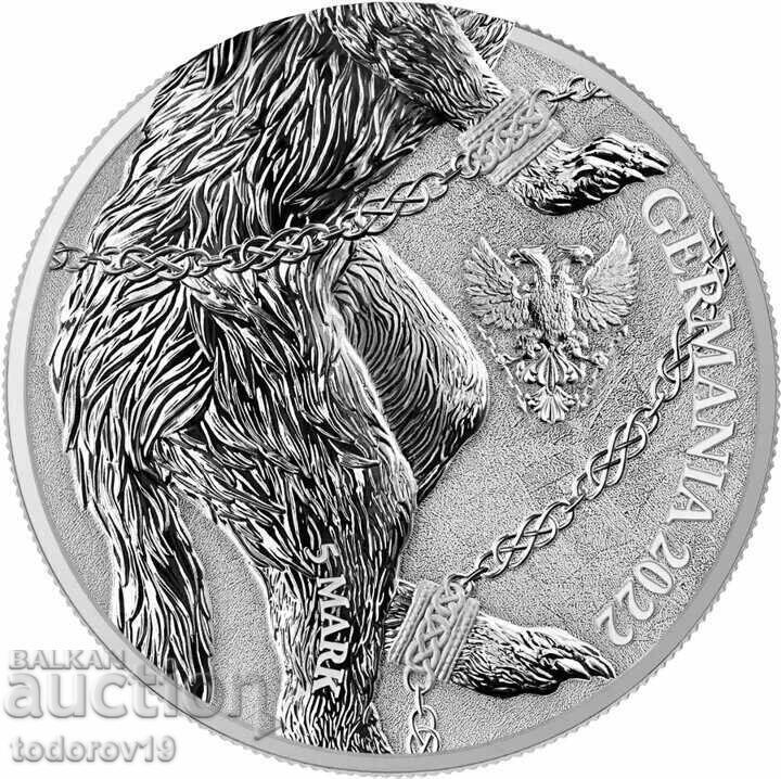 1 oz Silver Fenrir - Norse Mythology - 2022 with price 156.99 BGN | € 80.27