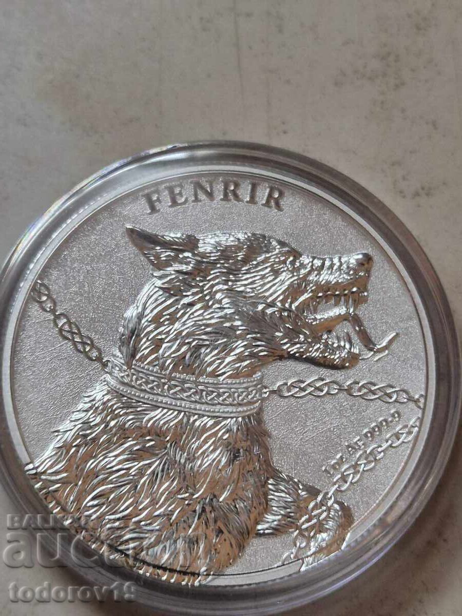 Auction  1 oz Silver Fenrir - Norse Mythology - 2022