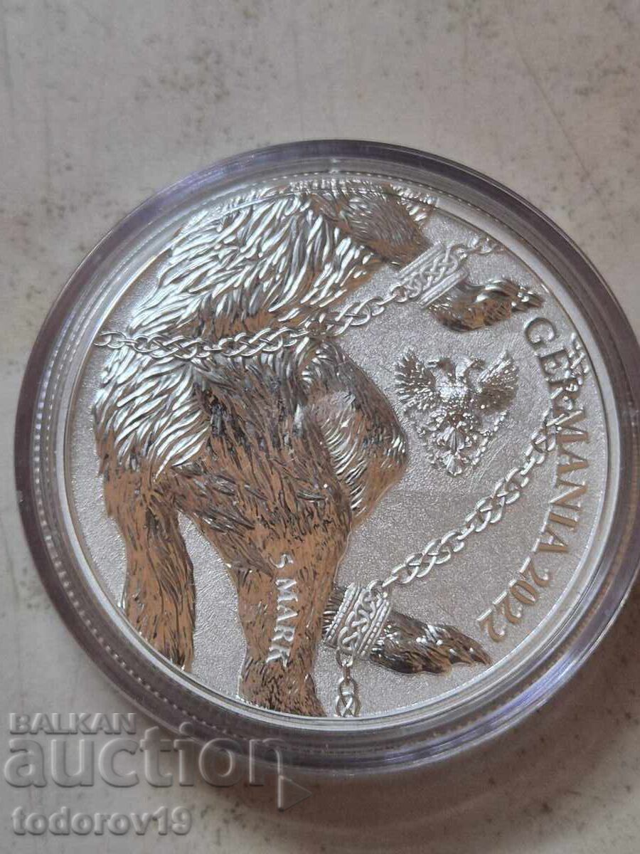 Delivery of 1 oz Silver Fenrir - Norse Mythology - 2022
