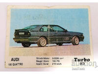 ❤️ ⭐ Imagine Turbo Turbo negru 93 Audi 100 Quattro ⭐ ❤️