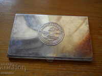 Silver plated cigarette paper box