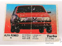 ❤️ ⭐ Картинка Turbo Турбо черно 114 Alfa Romeo 75 ⭐ ❤️