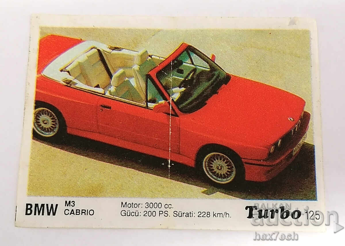❤️ ⭐ Poza Turbo Turbo negru 125 BMW M3 Cabrio ⭐ ❤️