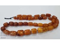 Φυσικό κεχριμπάρι, χάντρες κομπολογιού 19-20ος αιώνας - 60 γρ