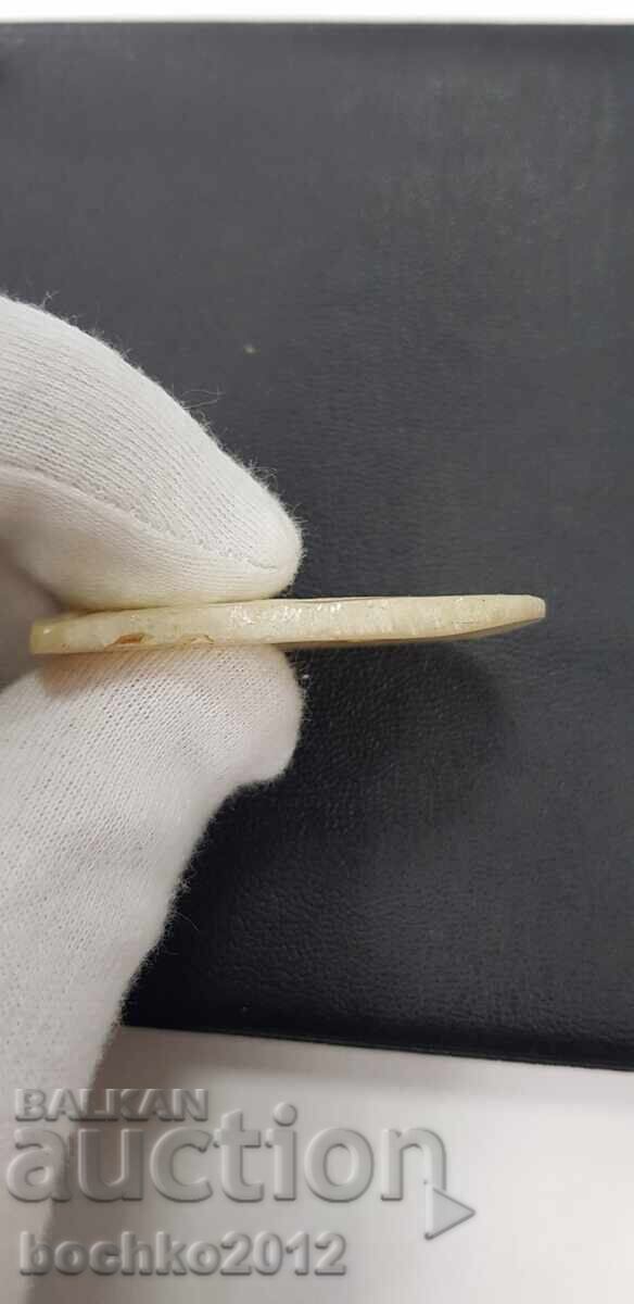 Perla gravată renascentist cu pasăre Pafta - secolul al XIX-lea - 6 Perla gravată renascentist cu pasăre Pafta - secolul al XIX-lea - 6