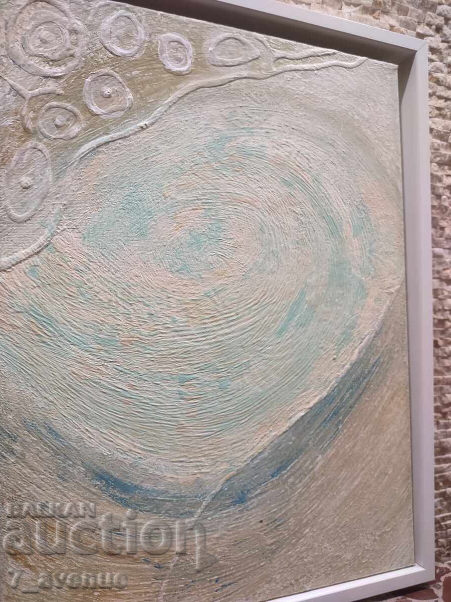 Author's painting acrylic on canvas, authentic, 40/30 cm with price 199.00 BGN | € 101.75